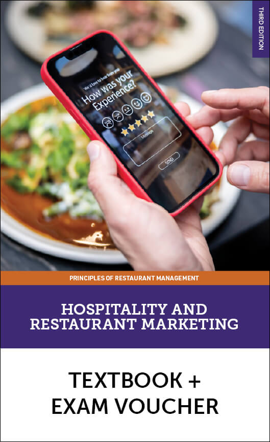 click to see details for Hosp & Restaurant Mrktg w/ Exam Voucher, 3E