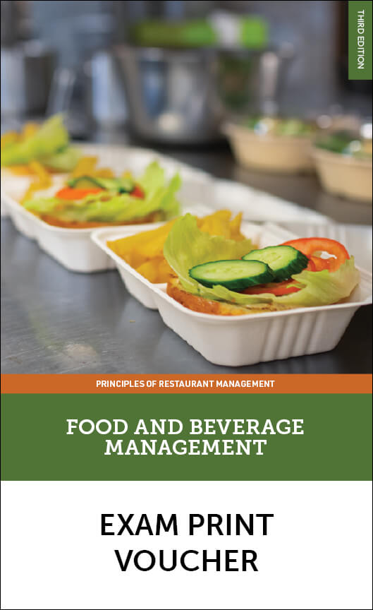click to see details for Food & Beverage Management Exam Voucher Only, 3E