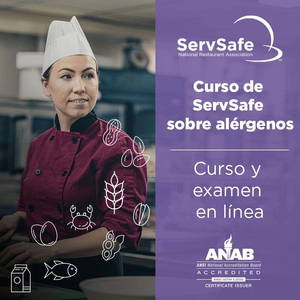 click to see details for ServSafe Allergens Online Course and Exam: Spanish