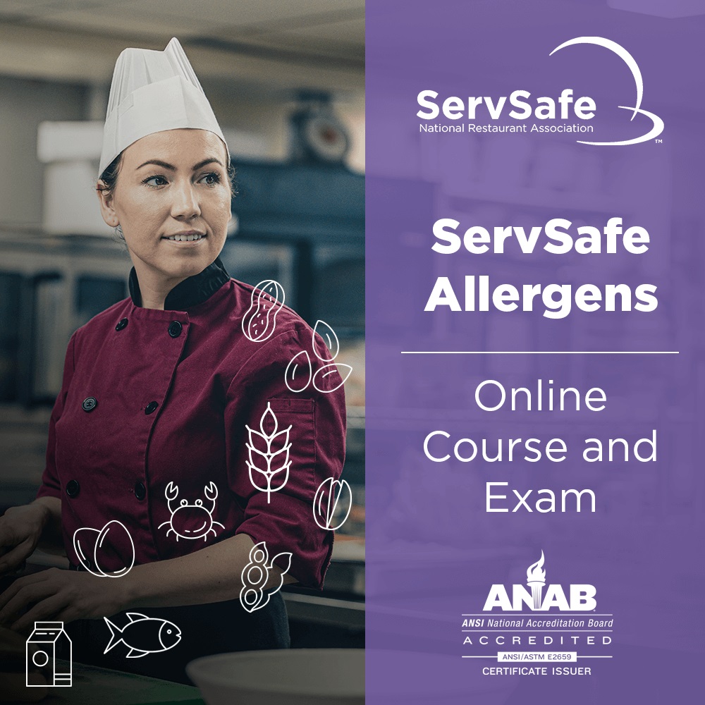 click to see details for ServSafe Allergens Online Course and Exam