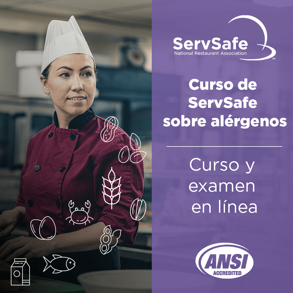 click to see details for ServSafe Allergens Online Course and Exam: Spanish