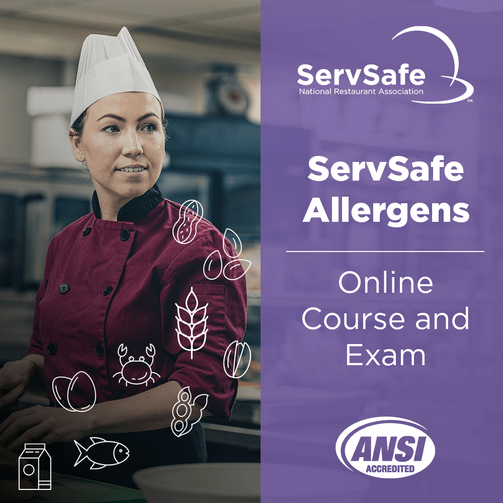 click to see details for ServSafe Allergens Online Course and Exam