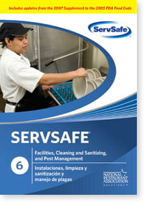 click to see details for ServSafe Facilities, Cleaning & Sanitizing, and Pest Management DVD -  ISBN#978-1-58280-256-5